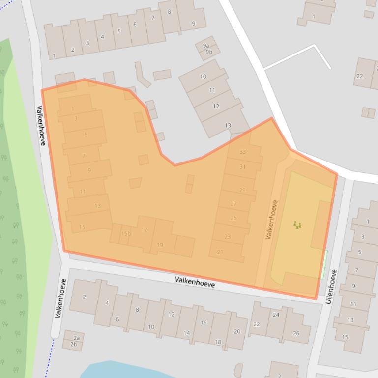 Kaart van postcodegebied 3831TV.