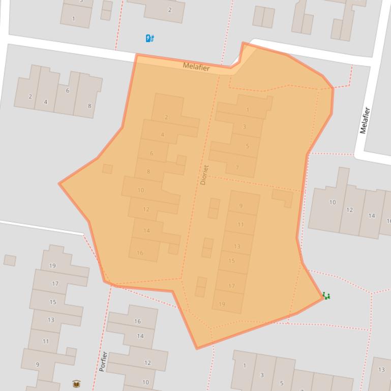 Kaart van postcodegebied 3831VT.