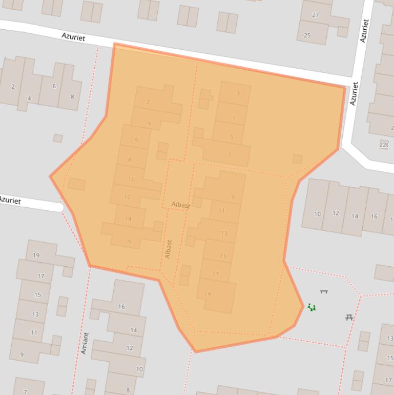 Kaart van postcodegebied 3831VX.