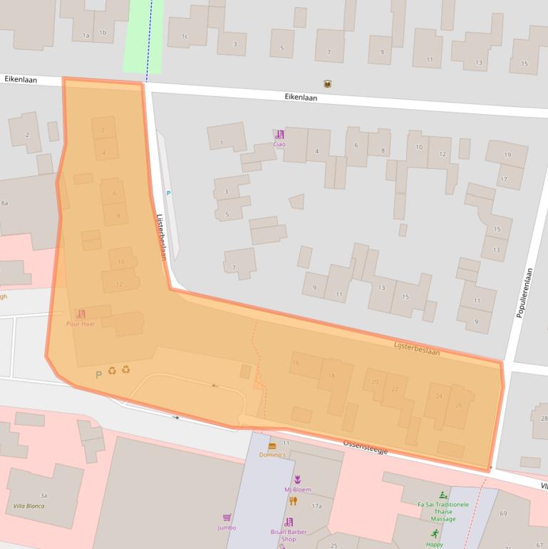 Kaart van postcodegebied 3831XK.