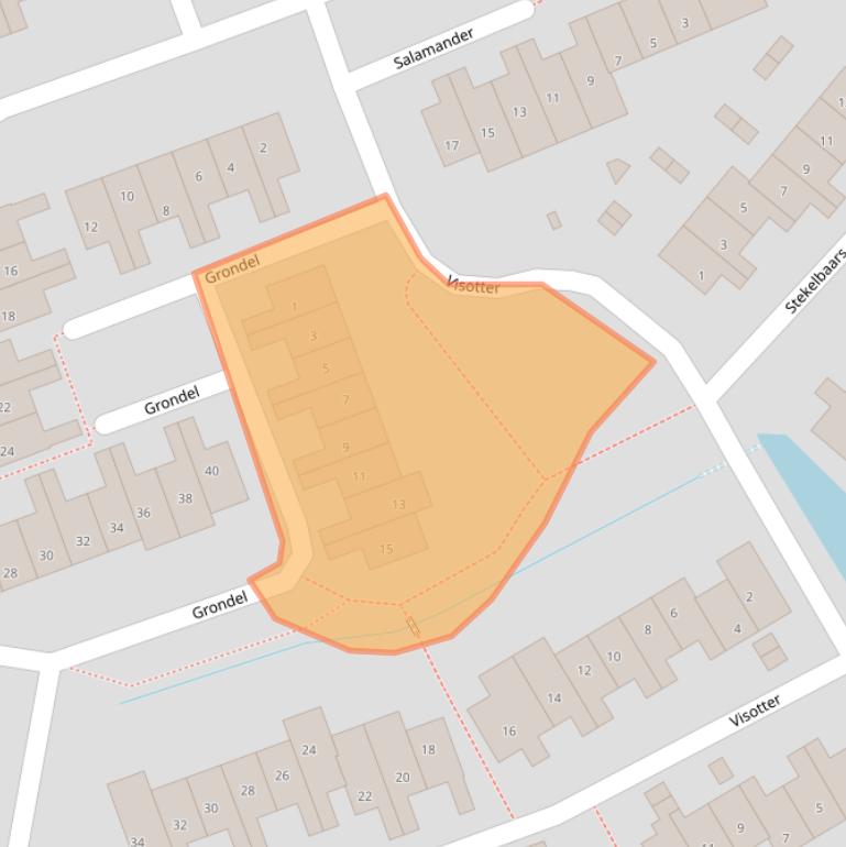 Kaart van postcodegebied 3831ZK.