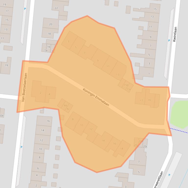 Kaart van postcodegebied 3832AH.