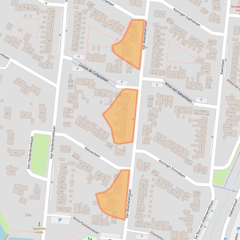 Kaart van postcodegebied 3832AK.