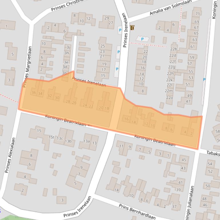 Kaart van postcodegebied 3832AR.