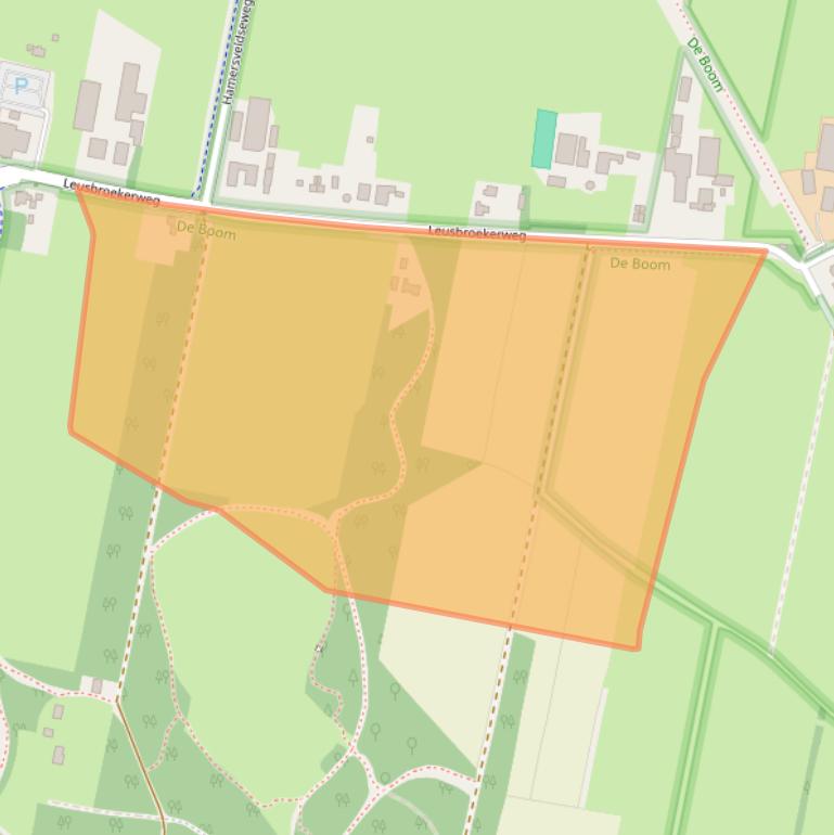 Kaart van postcodegebied 3832BH.