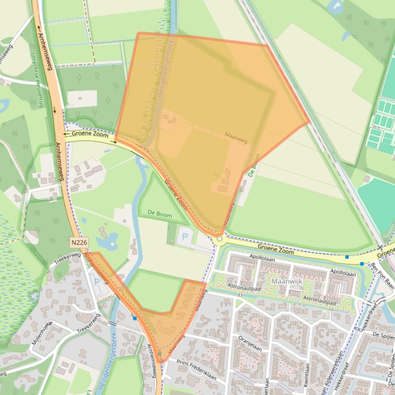 Kaart van postcodegebied 3832GA.