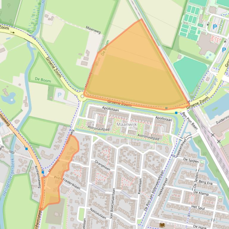 Kaart van postcodegebied 3832GB.