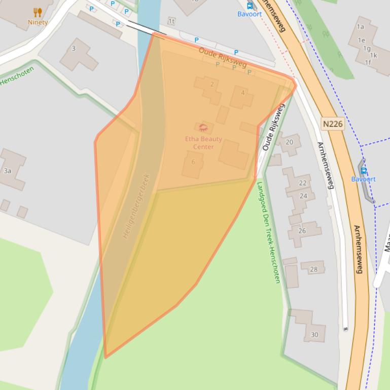 Kaart van postcodegebied 3832GE.