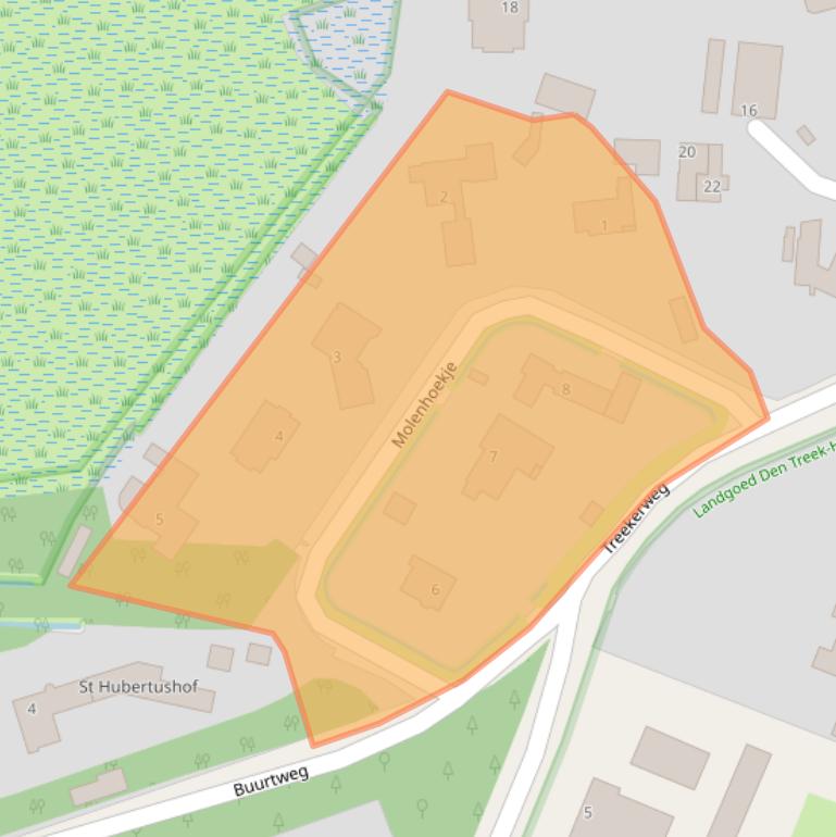 Kaart van postcodegebied 3832GG.