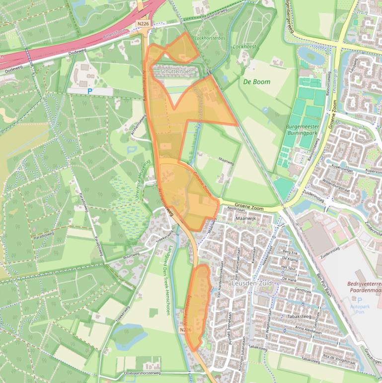 Kaart van postcodegebied 3832GH.