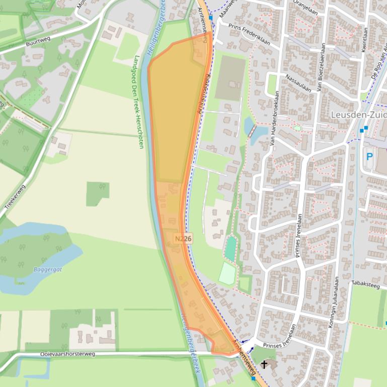 Kaart van postcodegebied 3832GM.