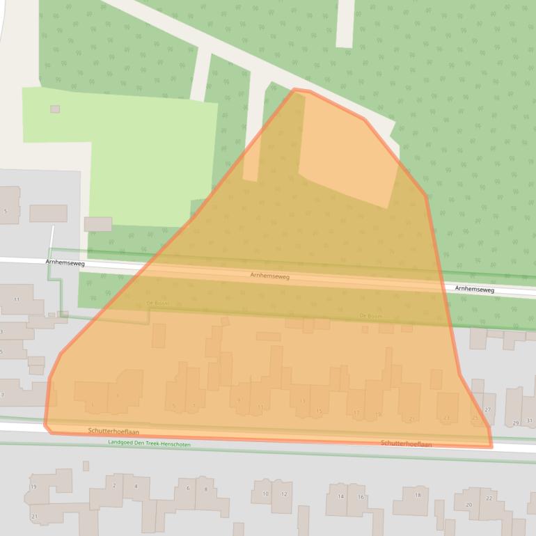 Kaart van postcodegebied 3832GP.