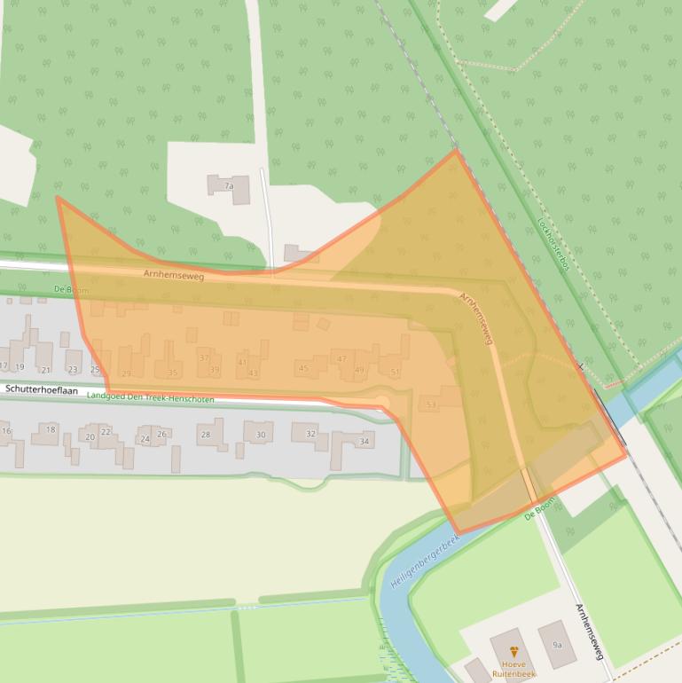 Kaart van postcodegebied 3832GR.