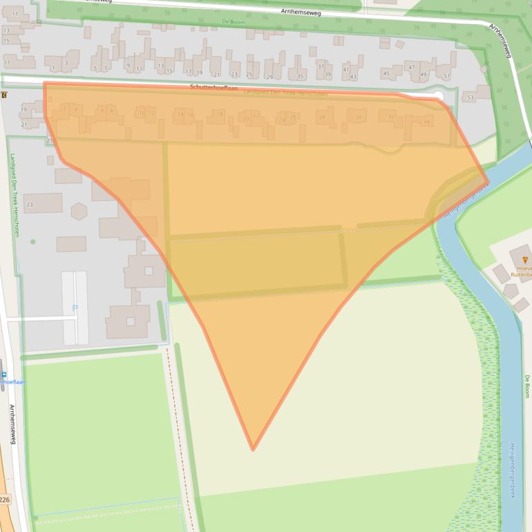 Kaart van postcodegebied 3832GS.