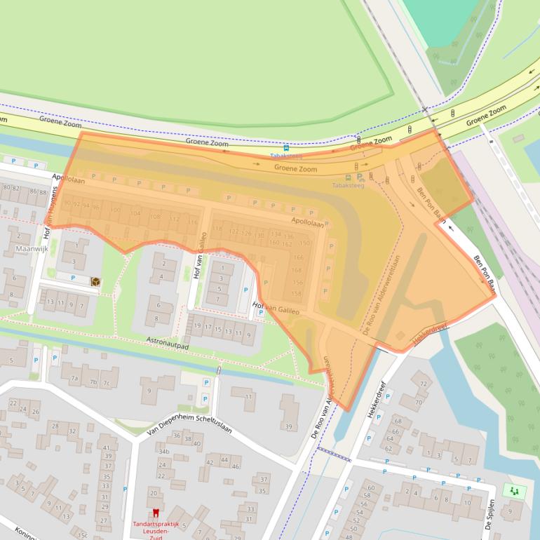 Kaart van postcodegebied 3832HB.