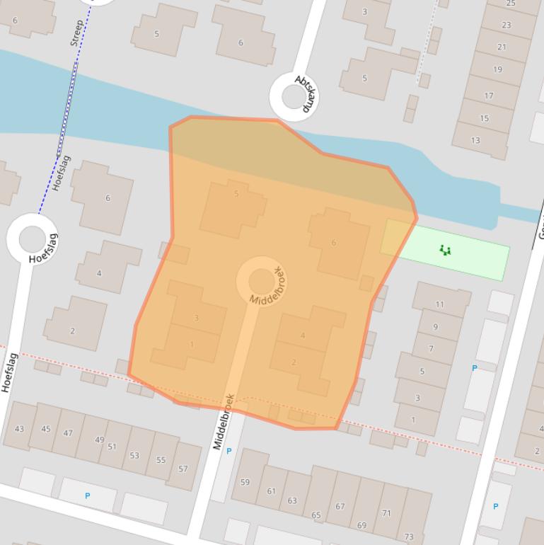 Kaart van postcodegebied 3832KM.