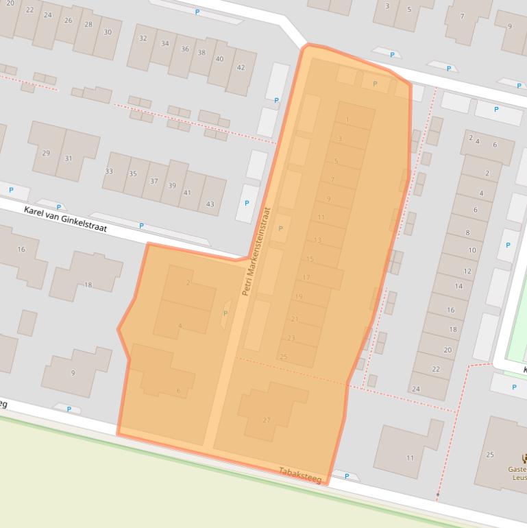 Kaart van postcodegebied 3832LK.