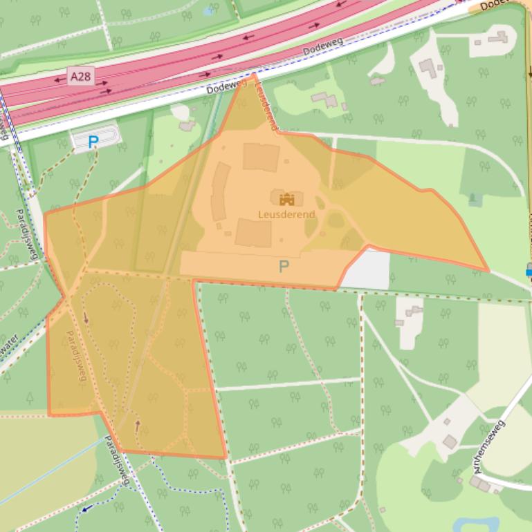 Kaart van postcodegebied 3832RC.