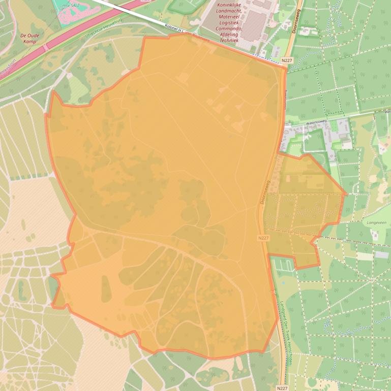 Kaart van postcodegebied 3832RM.