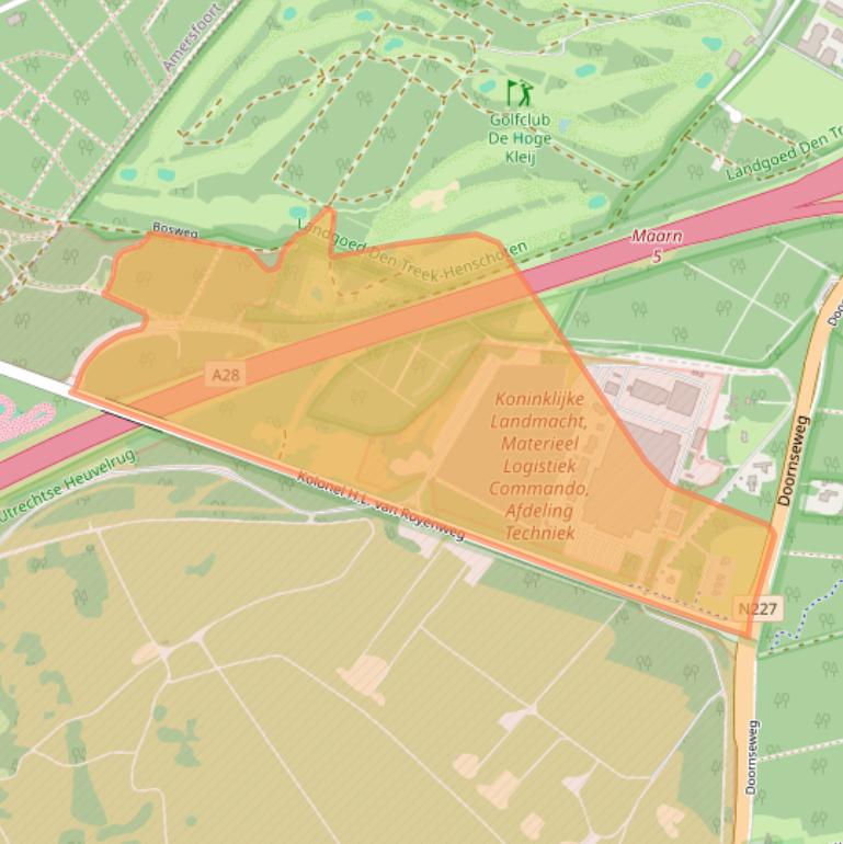 Kaart van postcodegebied 3832RN.