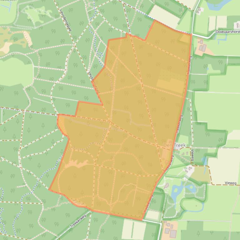 Kaart van postcodegebied 3832RT.