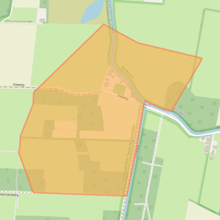 Kaart van postcodegebied 3832RW.