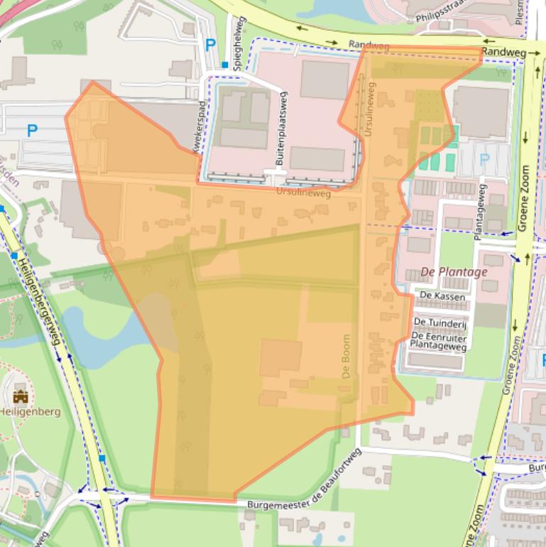 Kaart van postcodegebied 3833AA.