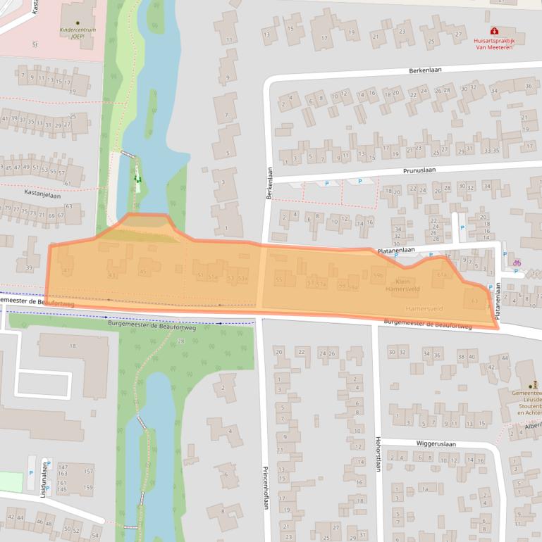 Kaart van postcodegebied 3833AE.