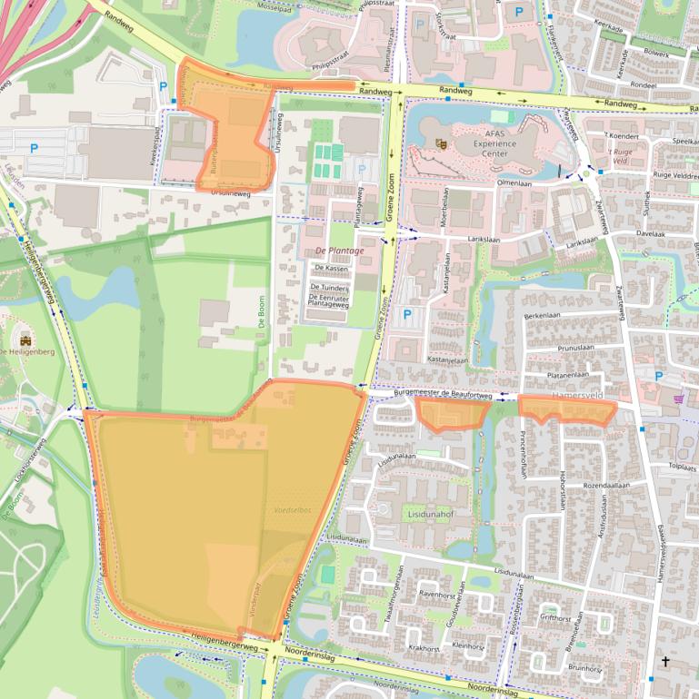 Kaart van postcodegebied 3833AG.
