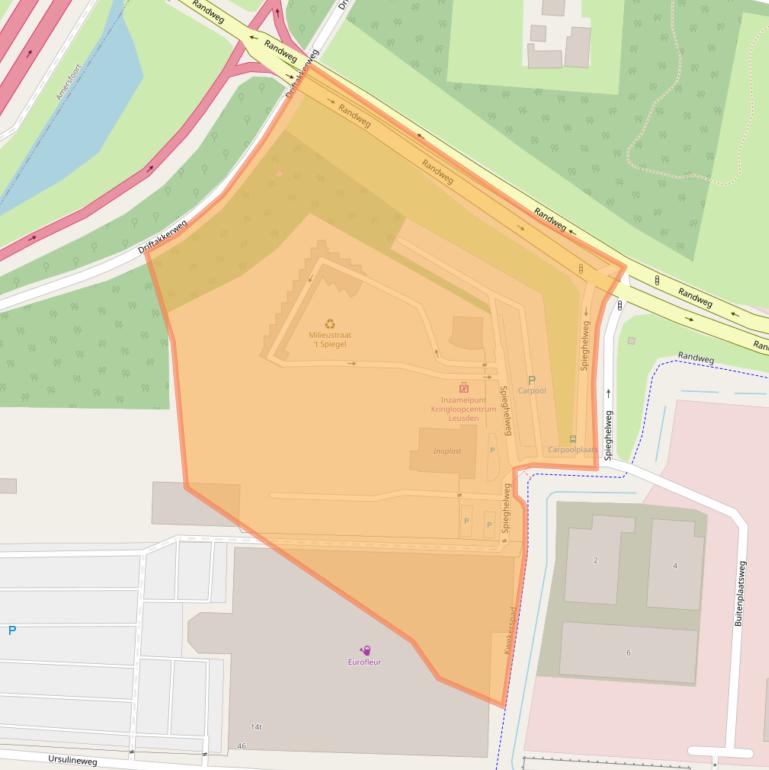 Kaart van postcodegebied 3833AH.