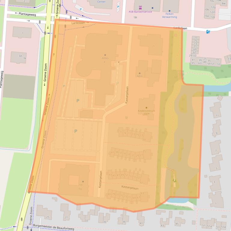 Kaart van postcodegebied 3833AN.