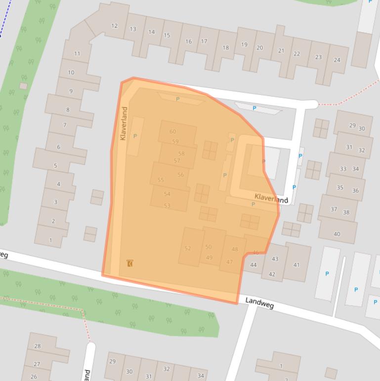 Kaart van postcodegebied 3833CB.