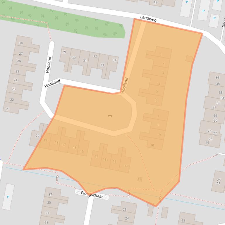 Kaart van postcodegebied 3833CE.