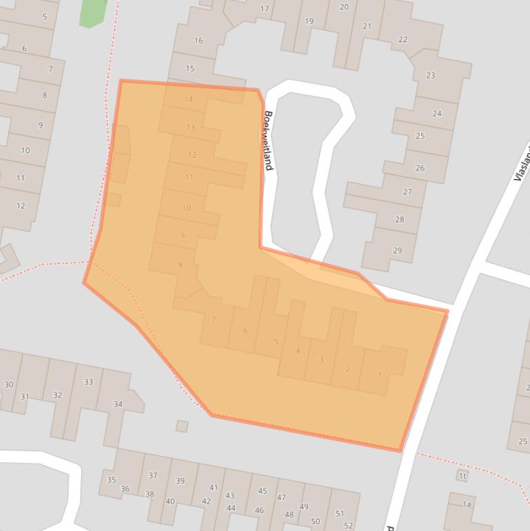 Kaart van postcodegebied 3833CK.