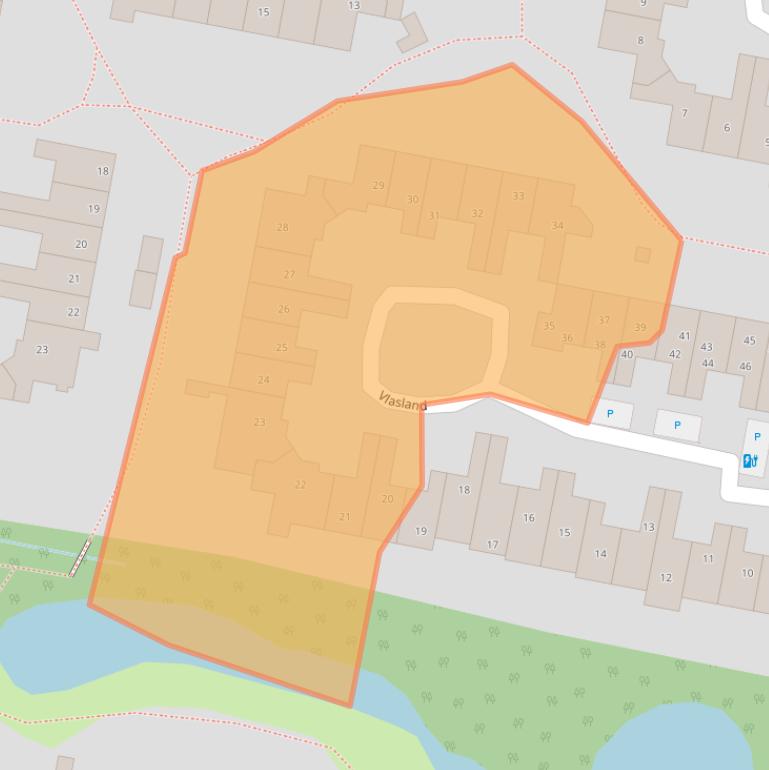 Kaart van postcodegebied 3833CN.