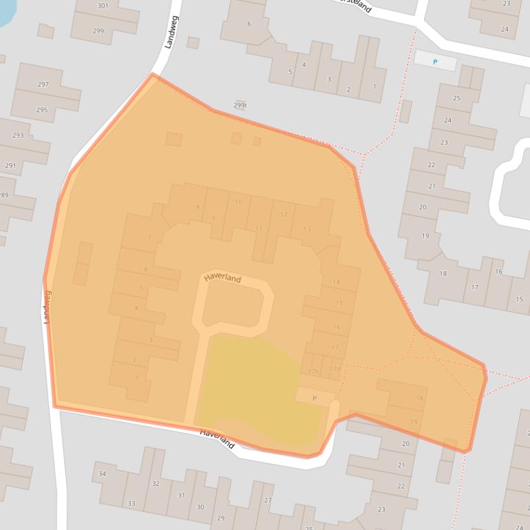 Kaart van postcodegebied 3833CT.