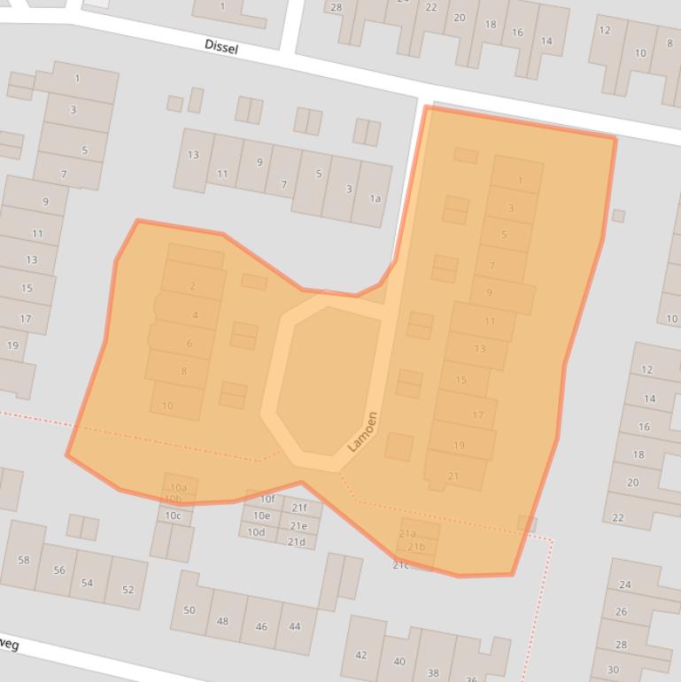 Kaart van postcodegebied 3833CW.