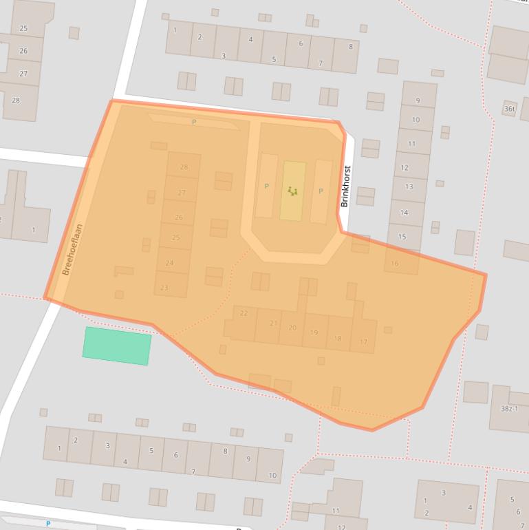 Kaart van postcodegebied 3833GB.