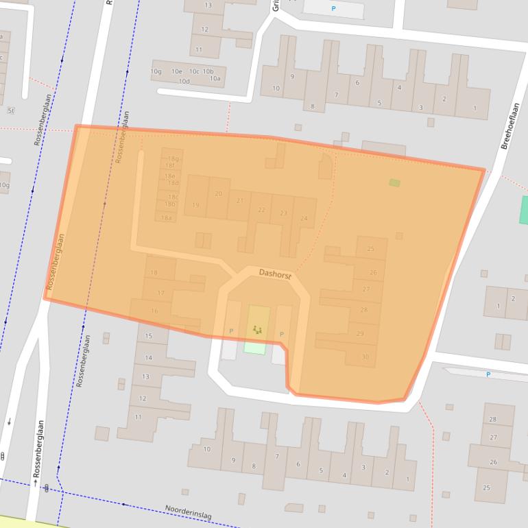 Kaart van postcodegebied 3833GG.