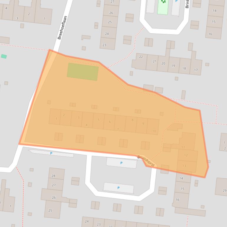 Kaart van postcodegebied 3833GH.