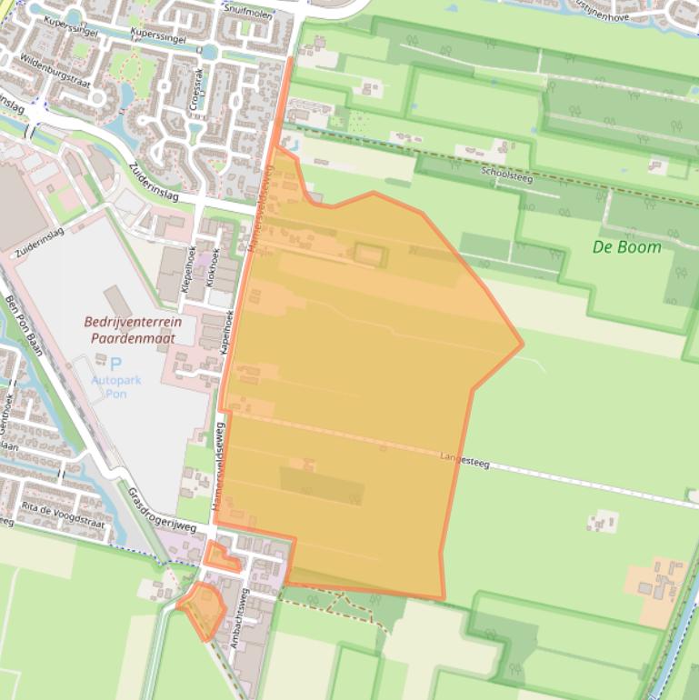 Kaart van postcodegebied 3833GN.