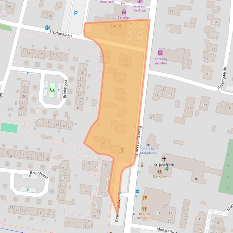 Kaart van postcodegebied 3833GR.