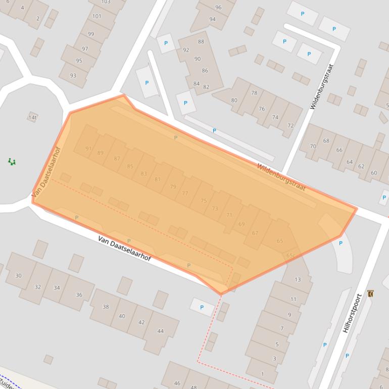 Kaart van postcodegebied 3833HC.