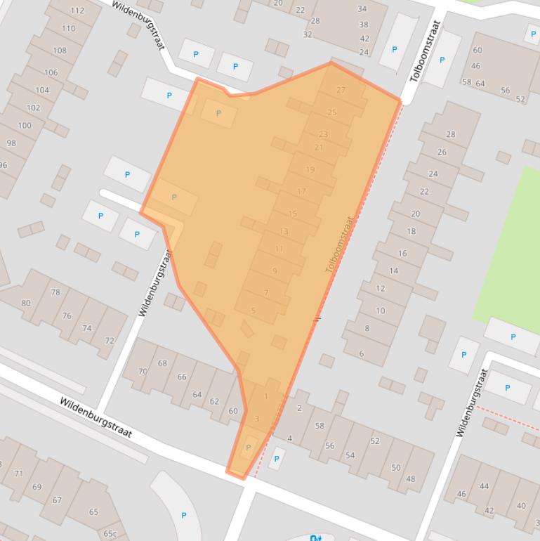 Kaart van postcodegebied 3833HK.