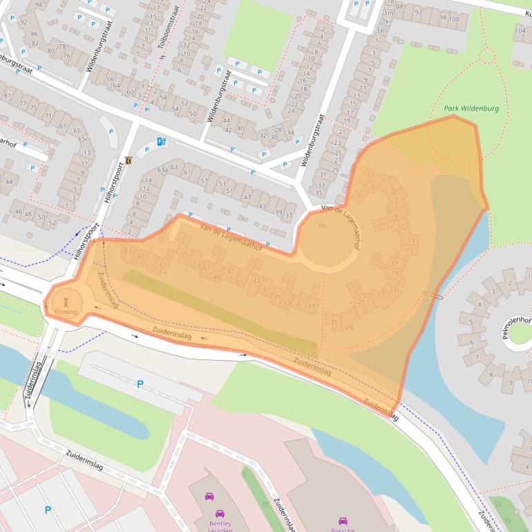 Kaart van postcodegebied 3833HW.