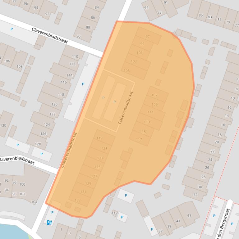Kaart van postcodegebied 3833JD.
