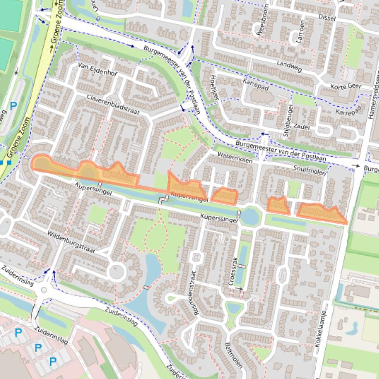 Kaart van postcodegebied 3833JP.