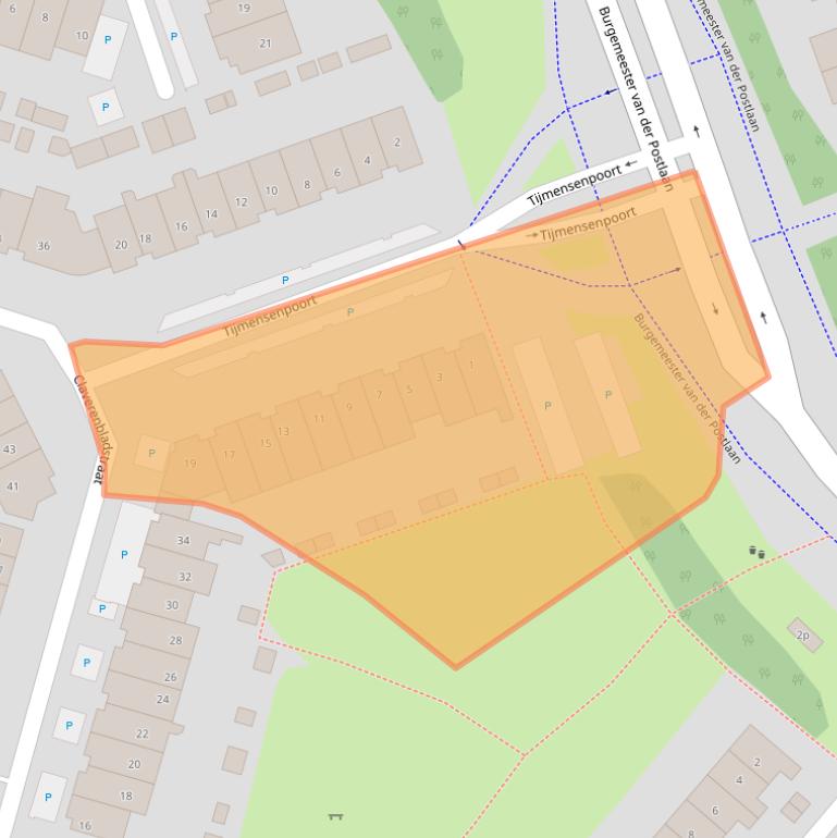 Kaart van postcodegebied 3833JR.