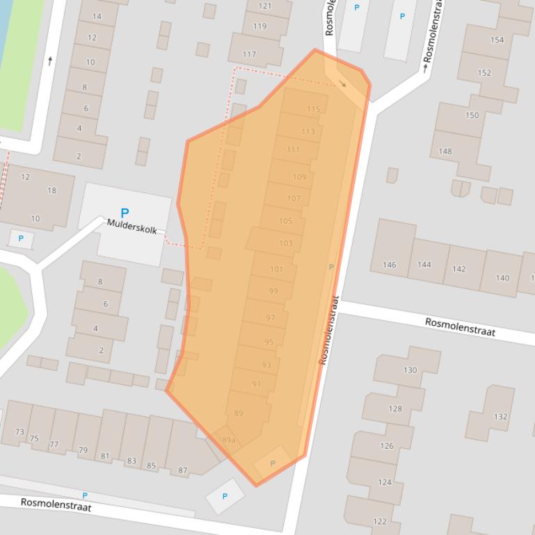 Kaart van postcodegebied 3833KC.