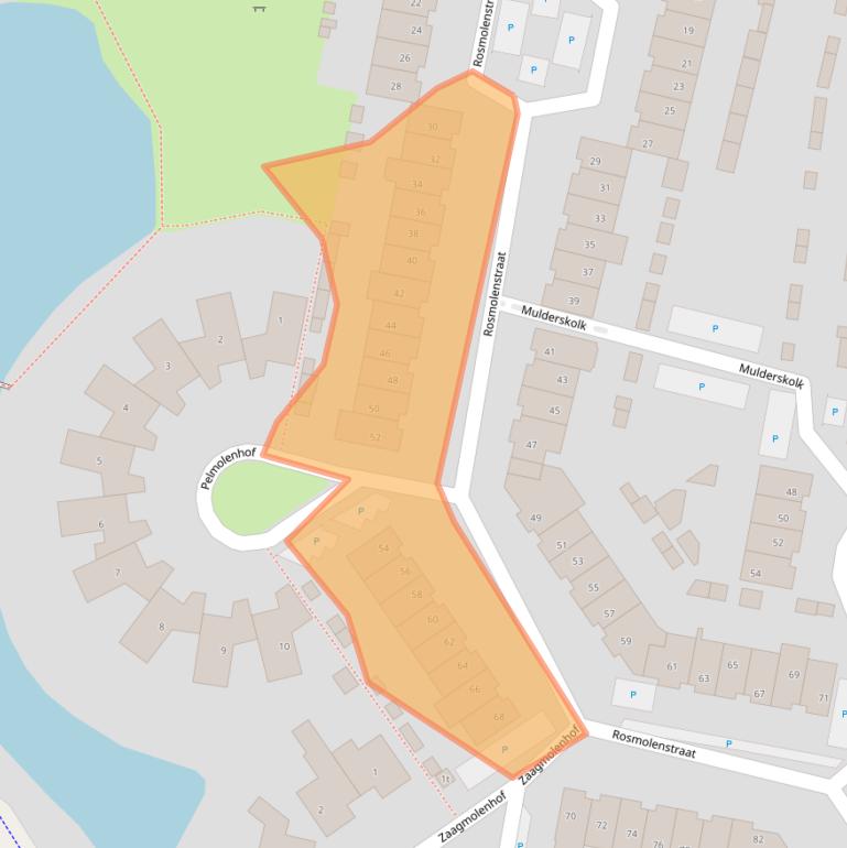 Kaart van postcodegebied 3833KG.